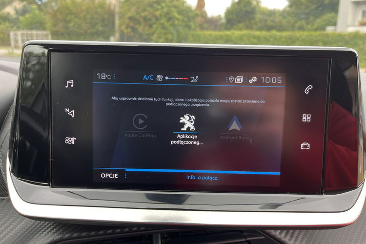 Peugeot 208 1.2 Zarejestrowany Android Led Klima Komputer Stan Idealny Bezwypadk zdjęcie 21