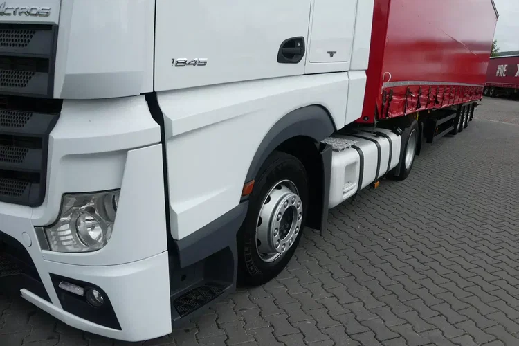 Mercedes ACTROS 1845 + SCHMITZ FIRANKA / ZESTAW MEGA / OŚ PODNOSZONA / zdjęcie 16