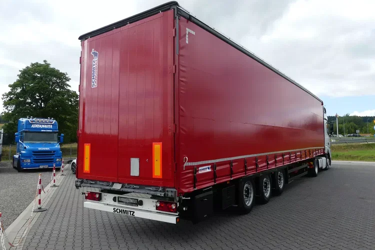Mercedes ACTROS 1845 + SCHMITZ FIRANKA / ZESTAW MEGA / OŚ PODNOSZONA / zdjęcie 8