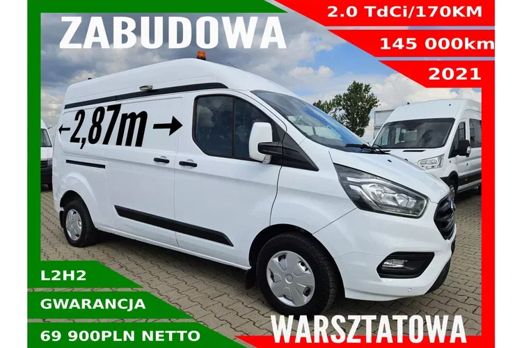 Ford transit-custom L2H2 69900zł NETTO Zabudowa warsztatowa 2.0TdCi/170KM zdjęcie 1