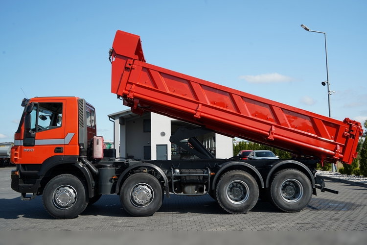 Iveco TRAKKER 360 / 8x4 / WYWROTKA 2 - STRONNA / HYDROBURTA / MANUAL BORDMATIC zdjęcie 10