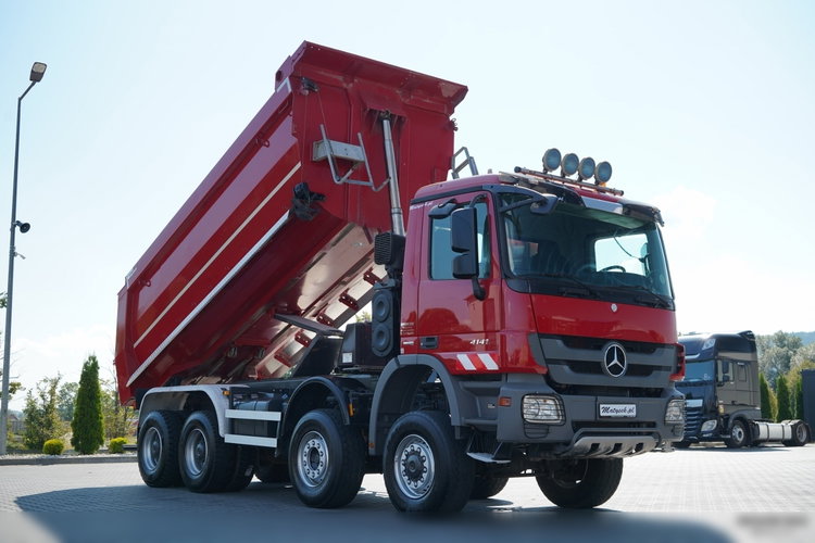Mercedes -BENZ ACTROS 4141 / 8X6 / WYWROTKA TYLNOZSYPOWA / MEILLER KIPPER 5.3M / MANUAL / PO KONTRAKCIE SERWISOWYM zdjęcie 9