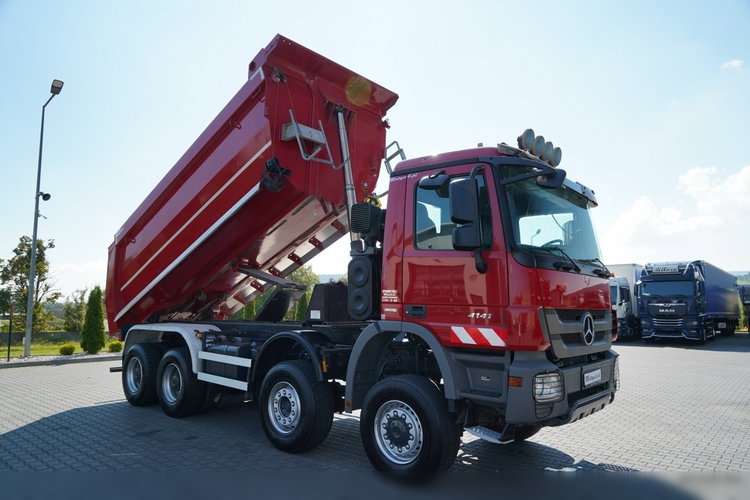 Mercedes -BENZ ACTROS 4141 / 8X6 / WYWROTKA TYLNOZSYPOWA / MEILLER KIPPER 5.3M / MANUAL / PO KONTRAKCIE SERWISOWYM zdjęcie 10