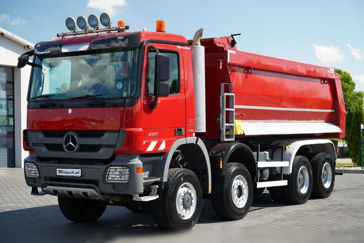 Mercedes -BENZ ACTROS 4141 / 8X6 / WYWROTKA TYLNOZSYPOWA / MEILLER KIPPER 5.3M / MANUAL / PO KONTRAKCIE SERWISOWYM zdjęcie 12