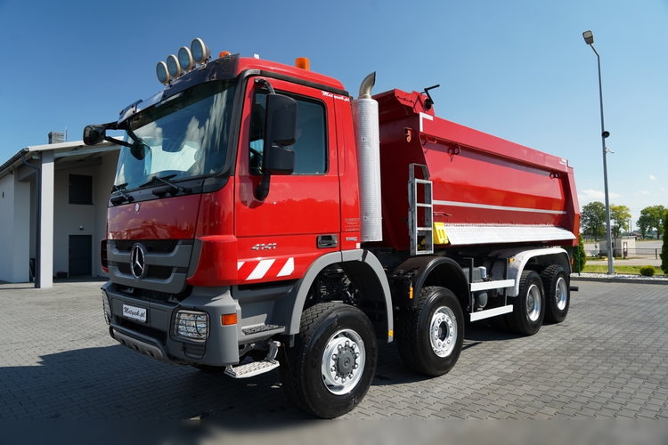 Mercedes -BENZ ACTROS 4141 / 8X6 / WYWROTKA TYLNOZSYPOWA / MEILLER KIPPER 5.3M / MANUAL / PO KONTRAKCIE SERWISOWYM zdjęcie 13