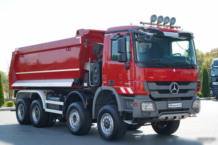 Mercedes -BENZ ACTROS 4141 / 8X6 / WYWROTKA TYLNOZSYPOWA / MEILLER KIPPER 5.3M / MANUAL / PO KONTRAKCIE SERWISOWYM zdjęcie 17