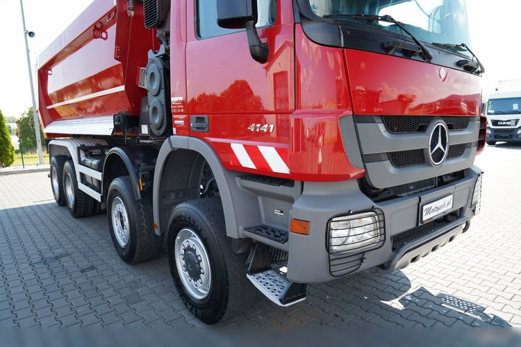 Mercedes -BENZ ACTROS 4141 / 8X6 / WYWROTKA TYLNOZSYPOWA / MEILLER KIPPER 5.3M / MANUAL / PO KONTRAKCIE SERWISOWYM zdjęcie 18