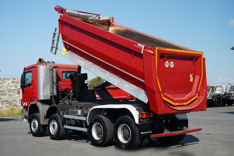 Mercedes -BENZ ACTROS 4141 / 8X6 / WYWROTKA TYLNOZSYPOWA / MEILLER KIPPER 5.3M / MANUAL / PO KONTRAKCIE SERWISOWYM zdjęcie 4