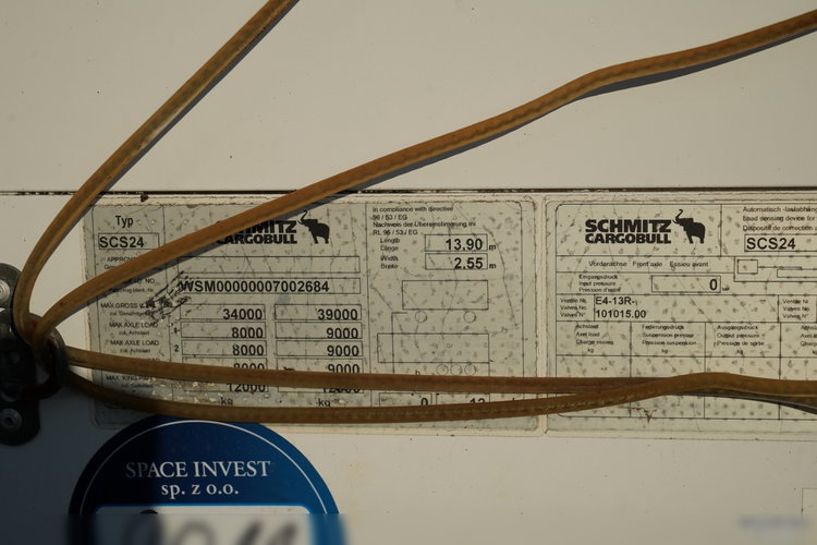 Schmitz / FIRANKA / STANDARD / PLANDEKA ZBROJONA / SPROWADZONA  zdjęcie 26