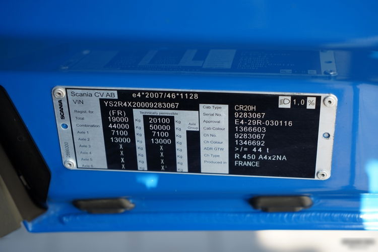 Scania R 450 / HYDRAULIKA / RETARDER / KLIMATYZACJA POSTOJOWA / ALUFELGI / PO KONTRAKCIE SERWISOWYM zdjęcie 35