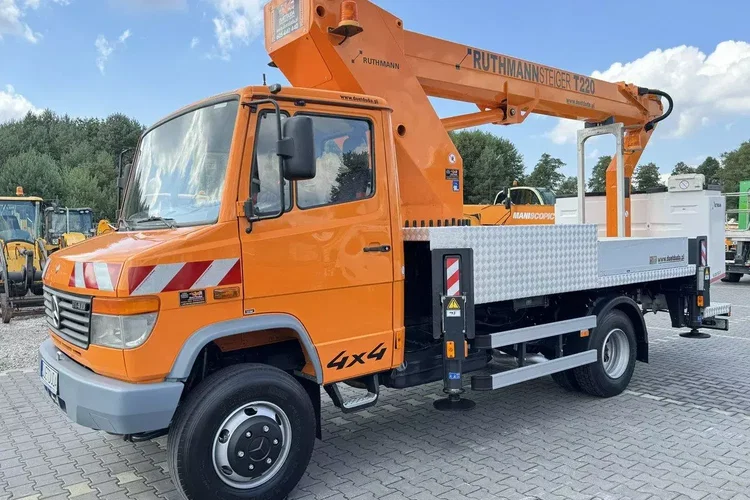 Mercedes Vario 814 D 4x4 Zwyżka RUTHMANN STEIGER T220 Podnośnik Koszowy zdjęcie 18