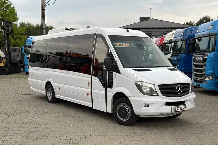 Mercedes Sprinter 519 CDI autobus long 20+10 XXL 3.0 V6 automat 2x klimatyzacja panorama zdjęcie 2
