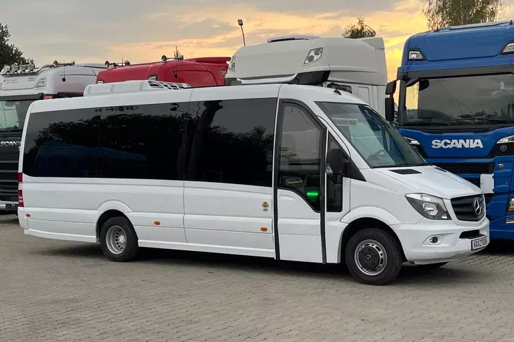 Mercedes Sprinter 519 CDI autobus long 20+10 XXL 3.0 V6 automat 2x klimatyzacja panorama zdjęcie 3
