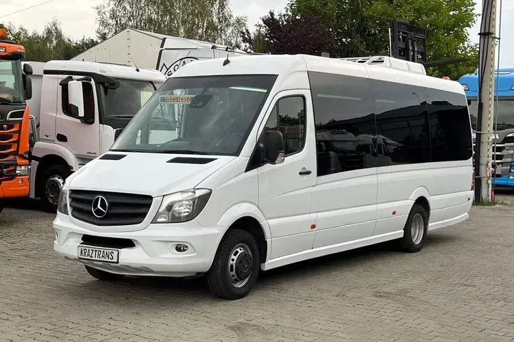 Mercedes Sprinter 519 CDI autobus long 20+10 XXL 3.0 V6 automat 2x klimatyzacja panorama zdjęcie 4