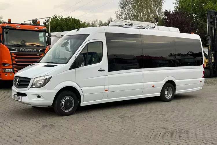 Mercedes Sprinter 519 CDI autobus long 20+10 XXL 3.0 V6 automat 2x klimatyzacja panorama zdjęcie 5