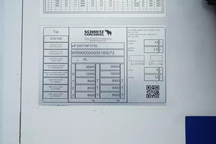 Schmitz CHŁODNIA / CARRIER VECTOR 1550 zdjęcie 58