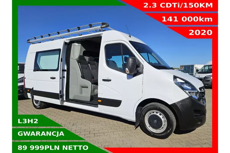 Opel movano L3H2 89999zł Netto Brygadówka 6 osób 2.3 CDTi/150KM zdjęcie 34