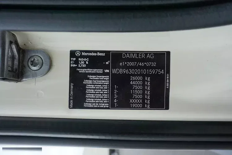 Mercedes ACTROS / 2540 / ACC / E 6 / ZESTAW PRZEJAZDOWY / CHŁODNIA + WINDA / 38 PALET zdjęcie 11