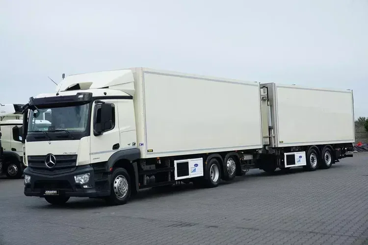Mercedes ACTROS / 2540 / ACC / E 6 / ZESTAW PRZEJAZDOWY / CHŁODNIA + WINDA / 38 PALET zdjęcie 2