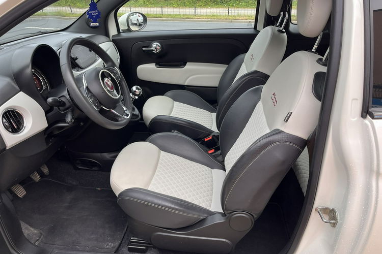 Fiat 500 1.2 Zarejestrowany Tablet Skóry Szyber Led Alu Stan Idealny Bezwypadko zdjęcie 17