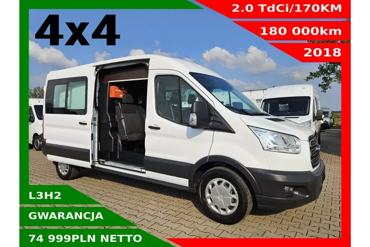 Ford transit L3H2 74999zł NETTO Brygadówka 6 osób 2.0TdCi/170KM zdjęcie 1