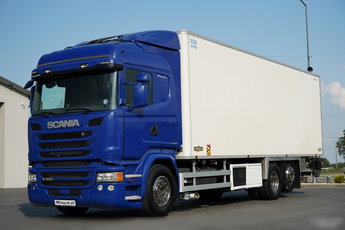 Scania R 410 / 6X2 / CHŁODNIA / SOLÓWKA / AGREGAT CARRIER / MULTITEMPERATURA / WINDA DHOLLANDIA / OŚ PODNOSZONA / 