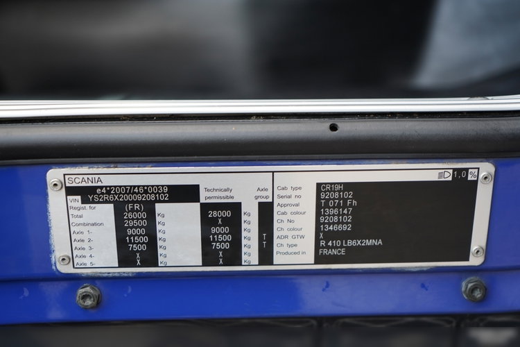 Scania R 410 / 6X2 / CHŁODNIA / SOLÓWKA / AGREGAT CARRIER / MULTITEMPERATURA / WINDA DHOLLANDIA / OŚ PODNOSZONA /  zdjęcie 37
