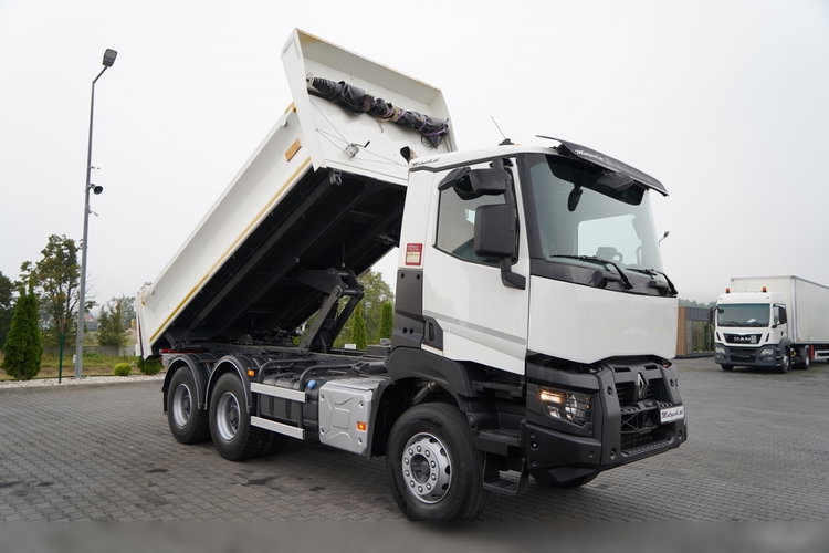 Renault K 480 / 6x4 / WYWROTKA DWUSTRONNA 5.2 M / HYDROBURTA / KLAPO-DRZWI / PO KONTRAKCIE SERWISOWYM zdjęcie 10