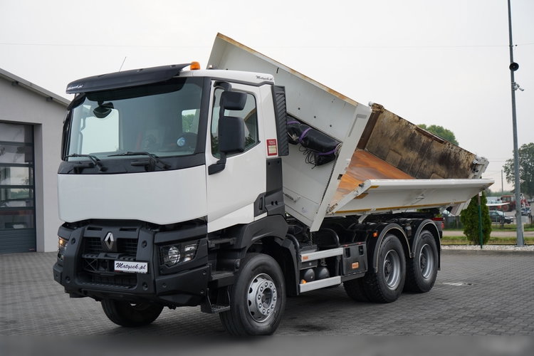 Renault K 480 / 6x4 / WYWROTKA DWUSTRONNA 5.2 M / HYDROBURTA / KLAPO-DRZWI / PO KONTRAKCIE SERWISOWYM zdjęcie 12