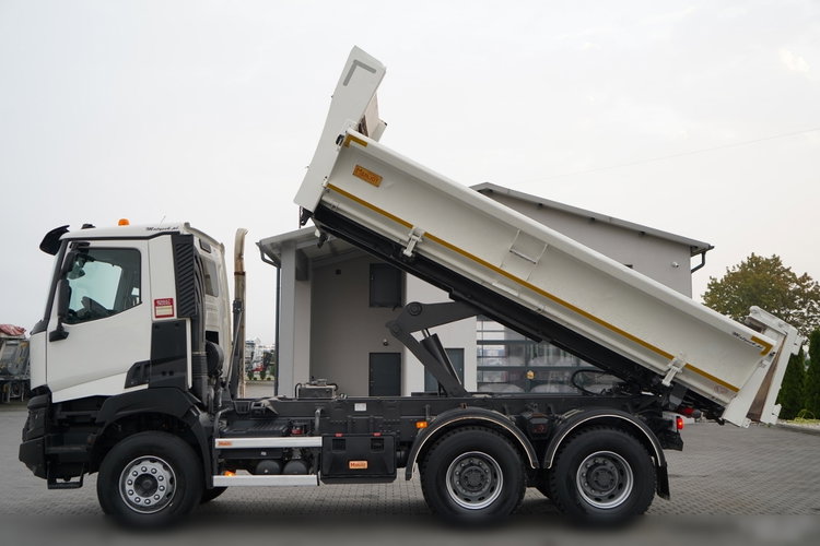 Renault K 480 / 6x4 / WYWROTKA DWUSTRONNA 5.2 M / HYDROBURTA / KLAPO-DRZWI / PO KONTRAKCIE SERWISOWYM zdjęcie 3