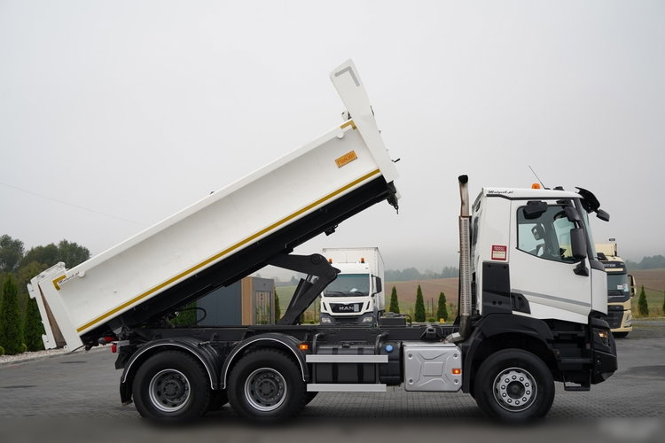 Renault K 480 / 6x4 / WYWROTKA DWUSTRONNA 5.2 M / HYDROBURTA / KLAPO-DRZWI / PO KONTRAKCIE SERWISOWYM zdjęcie 8