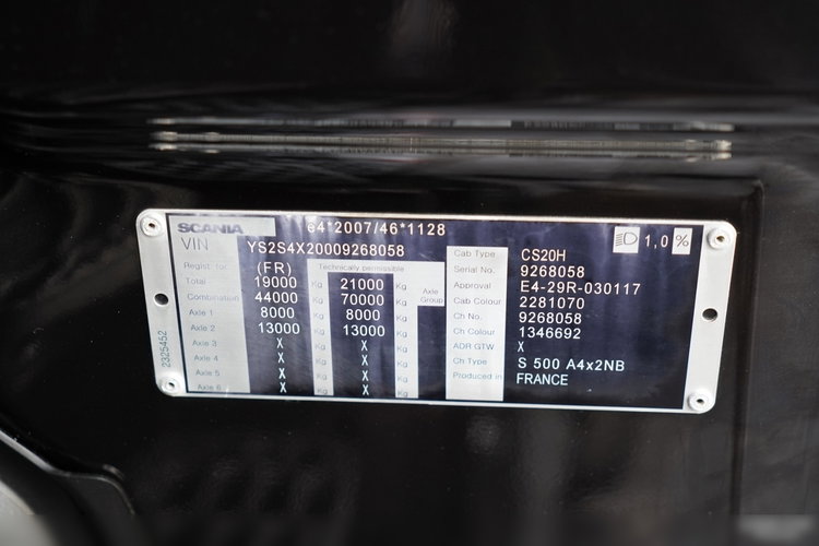 Scania S 500 / RETARDER / KLIMA POSTOJOWA / CAŁA NA PODUSZKACH / OPONY 100% / NAVI / PO KONTRAKCIE SERWISOWYM zdjęcie 40