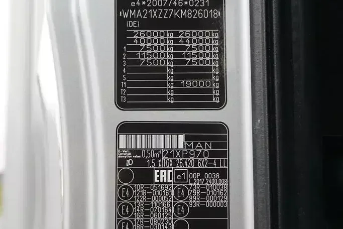 MAN TGX / 26.420 / ACC / E 6 / KONTENER + WINDA / OŚ SKRĘTNA / 18 PALET zdjęcie 10