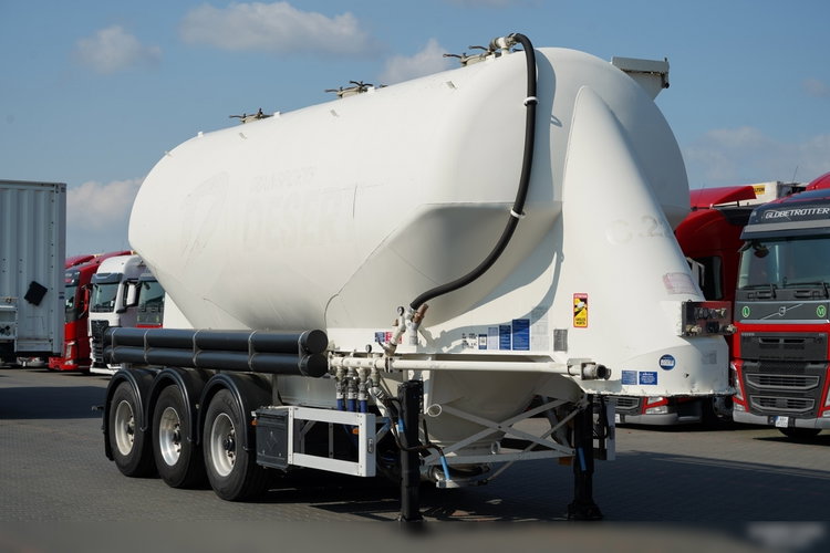 Feldbinder / CEMENTONACZEPA / 3 KOMORY / 36 000 L / SILOS / DO MATERIAŁÓW SYPKICH / ALUFELGI zdjęcie 2