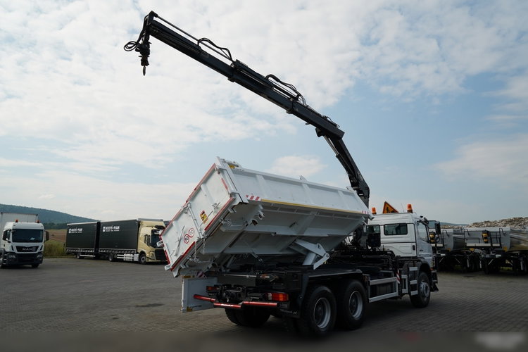 Mercedes AXOR 2633 / 6x4 / WYWROTKA  5.3 M / HYDROBURTA  / + HDS HIAB 122 B-2 / STEROWANIE RADIOWE / ROTATOR / MANUAL /   / 2013 ROK  zdjęcie 9
