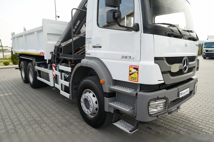 Mercedes AXOR 2633 / 6x4 / WYWROTKA  5.3 M / HYDROBURTA  / + HDS HIAB 122 B-2 / STEROWANIE RADIOWE / ROTATOR / MANUAL /   / 2013 ROK  zdjęcie 16