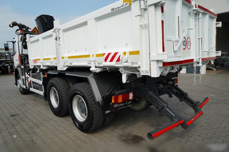 Mercedes AXOR 2633 / 6x4 / WYWROTKA  5.3 M / HYDROBURTA  / + HDS HIAB 122 B-2 / STEROWANIE RADIOWE / ROTATOR / MANUAL /   / 2013 ROK  zdjęcie 20