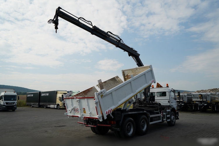 Mercedes AXOR 2633 / 6x4 / WYWROTKA  5.3 M / HYDROBURTA  / + HDS HIAB 122 B-2 / STEROWANIE RADIOWE / ROTATOR / MANUAL /   / 2013 ROK  zdjęcie 4