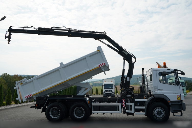 Mercedes AXOR 2633 / 6x4 / WYWROTKA  5.3 M / HYDROBURTA  / + HDS HIAB 122 B-2 / STEROWANIE RADIOWE / ROTATOR / MANUAL /   / 2013 ROK  zdjęcie 5