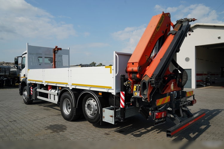 Mercedes / AROCS 2643 / 6x2 / SKRZYNIOWY - 6.4 M / HDS palfinger pk 20001-k - wysów: 10.2 M / OŚ PODNOSZONA / STEROWANIE RADIOWE / ROTATOR / WIDŁY / OPONY 100 % / 2017 ROK zdjęcie 11