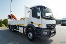 Mercedes / AROCS 2643 / 6x2 / SKRZYNIOWY - 6.4 M / HDS palfinger pk 20001-k - wysów: 10.2 M / OŚ PODNOSZONA / STEROWANIE RADIOWE / ROTATOR / WIDŁY / OPONY 100 % / 2017 ROK zdjęcie 13