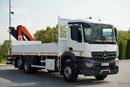 Mercedes / AROCS 2643 / 6x2 / SKRZYNIOWY - 6.4 M / HDS palfinger pk 20001-k - wysów: 10.2 M / OŚ PODNOSZONA / STEROWANIE RADIOWE / ROTATOR / WIDŁY / OPONY 100 % / 2017 ROK zdjęcie 14