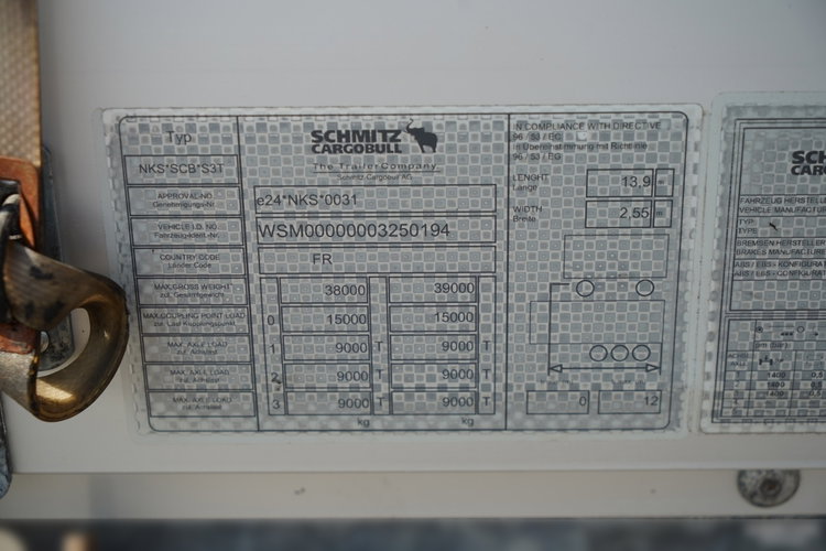 Schmitz FIRANKA / STANDARD / 2 OSIE  PODNOSZONE / OSIE zdjęcie 27