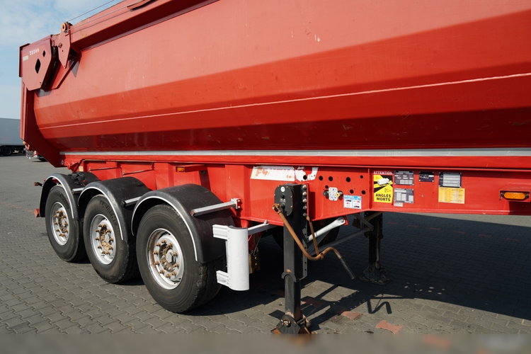 Fruehauf WYWROTKA STALOWA  / 28 m3/ HYDROKLAPA / AUTOMATYCZNA PLANDEKA / OŚ PODNOSZONA / zdjęcie 9