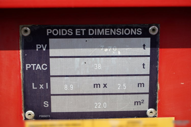 Fruehauf WYWROTKA STALOWA  / 28 m3/ HYDROKLAPA / AUTOMATYCZNA PLANDEKA / OŚ PODNOSZONA / zdjęcie 19