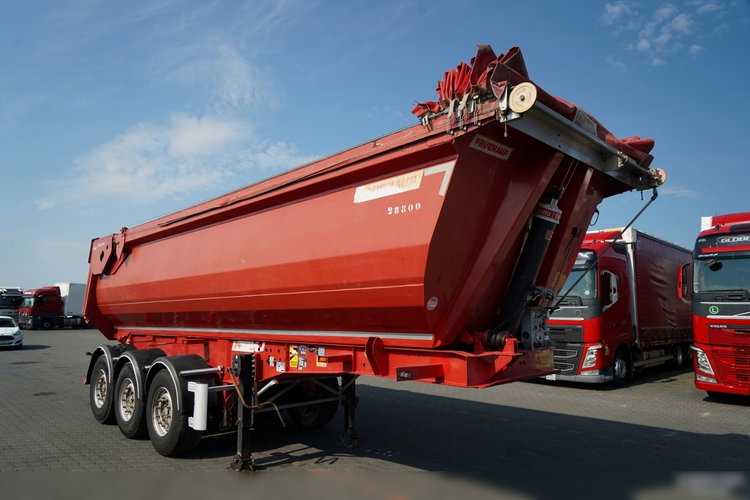 Fruehauf WYWROTKA STALOWA  / 28 m3/ HYDROKLAPA / AUTOMATYCZNA PLANDEKA / OŚ PODNOSZONA / zdjęcie 2