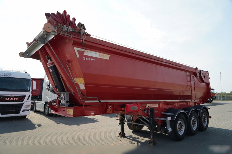 Fruehauf WYWROTKA STALOWA  / 28 m3/ HYDROKLAPA / AUTOMATYCZNA PLANDEKA / OŚ PODNOSZONA / zdjęcie 4