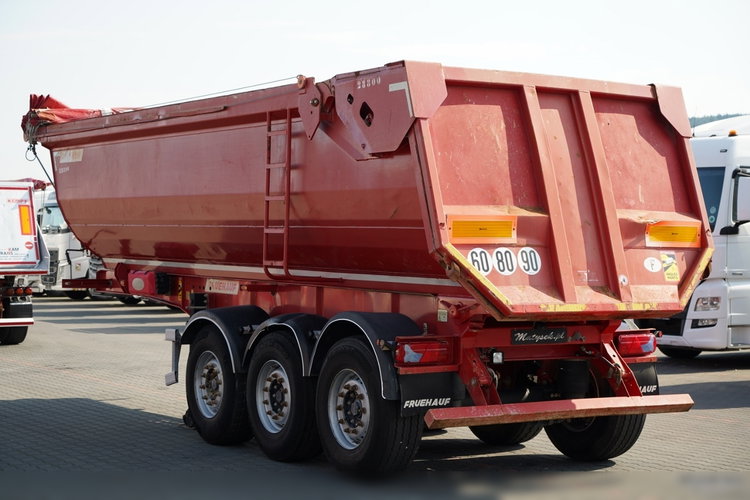 Fruehauf WYWROTKA STALOWA  / 28 m3/ HYDROKLAPA / AUTOMATYCZNA PLANDEKA / OŚ PODNOSZONA / zdjęcie 6