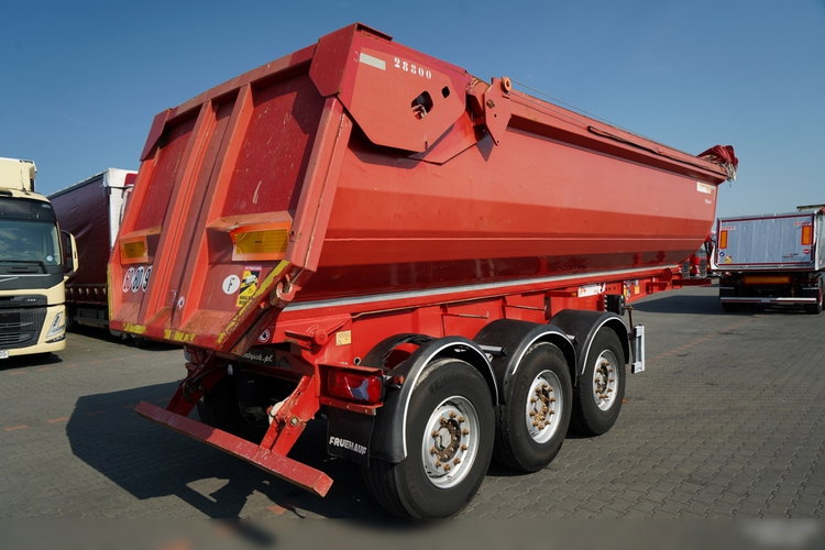 Fruehauf WYWROTKA STALOWA  / 28 m3/ HYDROKLAPA / AUTOMATYCZNA PLANDEKA / OŚ PODNOSZONA / zdjęcie 7