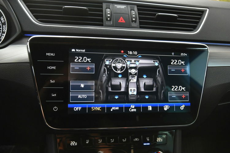 Skoda Superb 2.0TDi 150KM DSG 2019r. FullLED Skóra Blis NAVi Rolety Wentyle zdjęcie 39